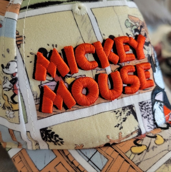 Disney Mickey Mouse Ball Cap Hat - Red, Yellow, Black AWESOME!!! Like New - Picture 2 of 6